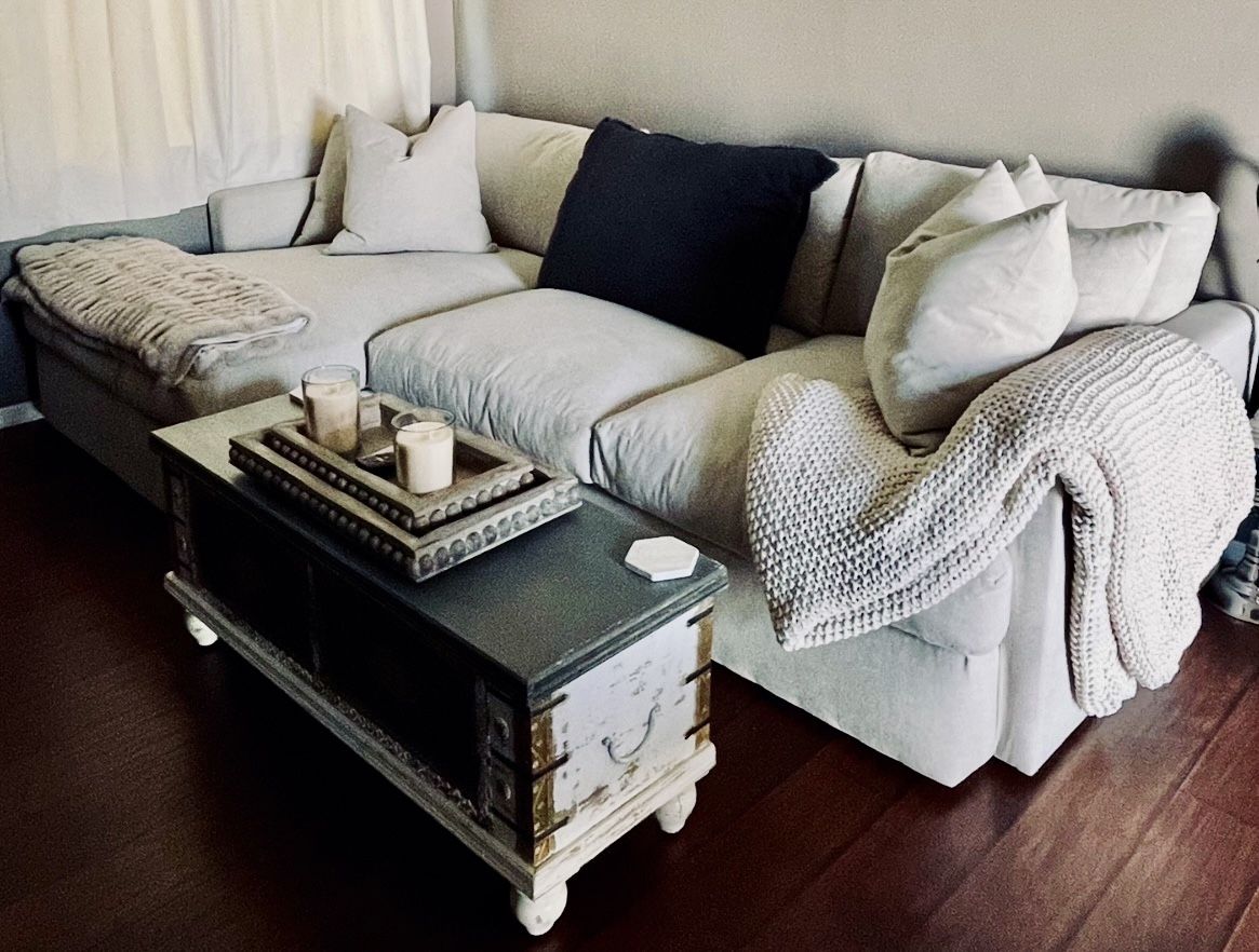 Grand Down Couch with Chaise