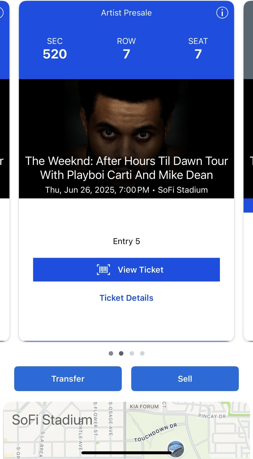 The Weeknd concert 