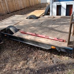 HOMEMADE SINGLE AXLE TRAILER