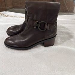 Coach Brown Leather Boots Size 7