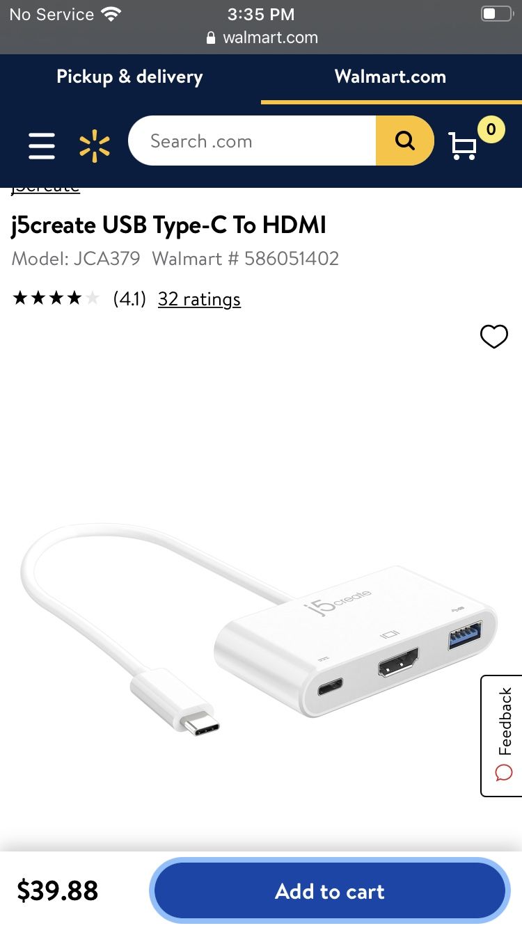 USB-C To HDMI Cable Adapter