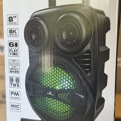 Maxpower wireless Speaker with mic for Karaoke . If the add is up then it's available. Message me an offer if interested. Thanks