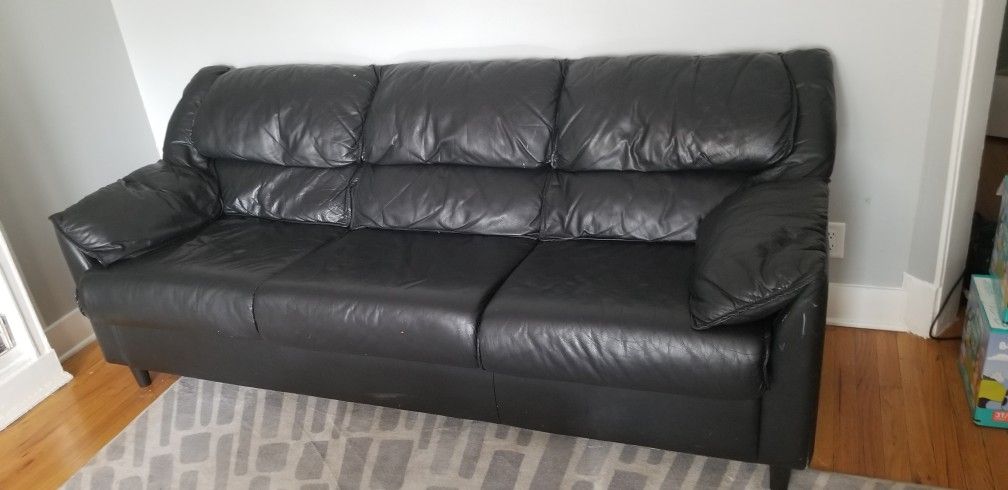 Black Leather couch
