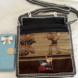 Authentic Peru Cross Bag With Phone Case