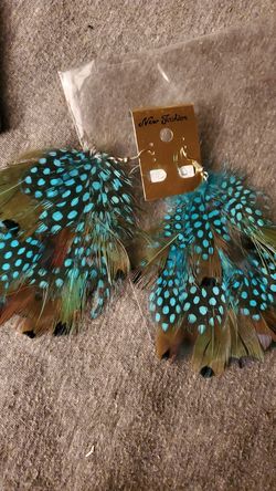 Feather earrings