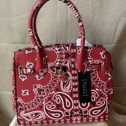 Red Bandanna Handbag