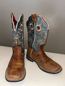 Kid’s Black Stone Square Toe Boots