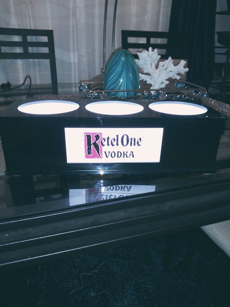 Kettle One light up Bottle display