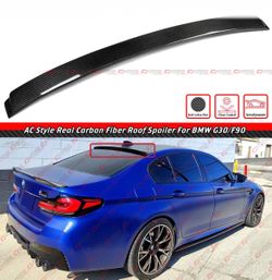 17-23 BMW F90 M5 G30 AC STYLE CARBON FIBER REAR WINDOW ROOF SPOILER