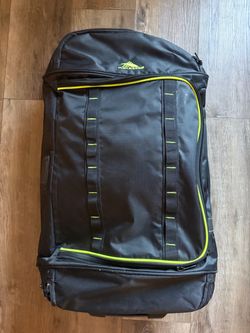 High Sierra Large Rolling Duffel Bag Black 30” Wheeled Travel Luggage