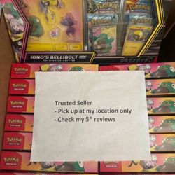 $42.50 Each Pokémon Pokemon Iono’s Bellibolt ex Premium Collection