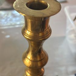 Vintage Solid Brass Candlestick 