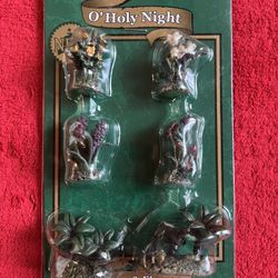 KMART TRIM A HOME O HOLY NIGHT BUSHES & FLOWERS - NEW - VINTAGE - Miniature ‼️ See HUGE Vintage  Christmas  Collection Here ....