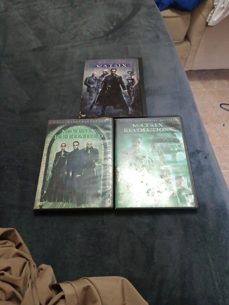 The Matrix Trilogy On Dvd. 