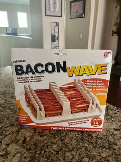 The original bacon wave microwave bacon tray, as seen on TV. New in box .