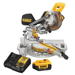 DEWALT.  7 1/4 CORDLESS SLIDING COMPOUND MITER SE KIT. 
