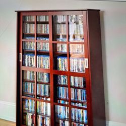NEW - Media Storage Library Cabinets (2) Available - From Hammacher Schlemmer