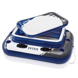 INTEX: Mega Chill 2,  Blue, White & Black, Size: 48in x 38in/ 1.22m x 97cm