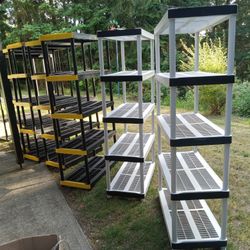5-tier Plastic Utility Shelves $20 Each 