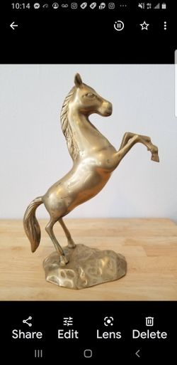 Italian Brass Horse Statue