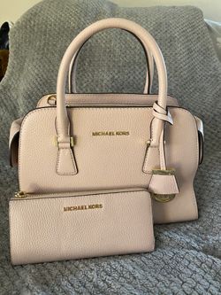 Michael Kors purse and wallet (light pink)