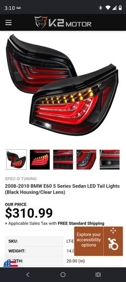 BMW 5 series tail lights