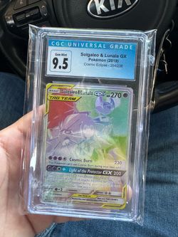 cgc 9.5 blue label solgaleo and lunala gx