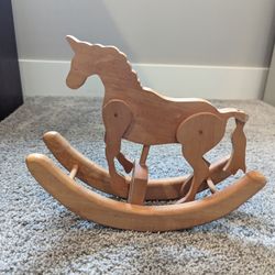Rocking Horse Wooden Antique 