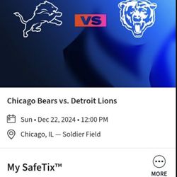 Bears Vs Lions 