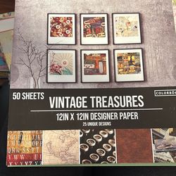 Vintage Treasures 12 X 12 Paper Pad