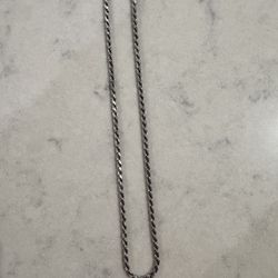 Jaxxon Silver Rope Chain 20”