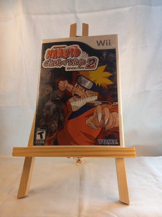 Naruto: Clash of Ninja Revolution 2 (Nintendo Wii, 2008) some scratches not tested