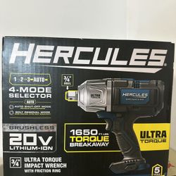 Hercules 3/4 Ultra Torque Impact Wrench (TOOL ONLY)