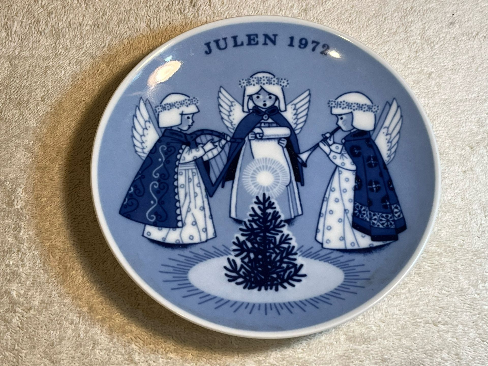 Porsgrund Norway 1972 Christmas Plate