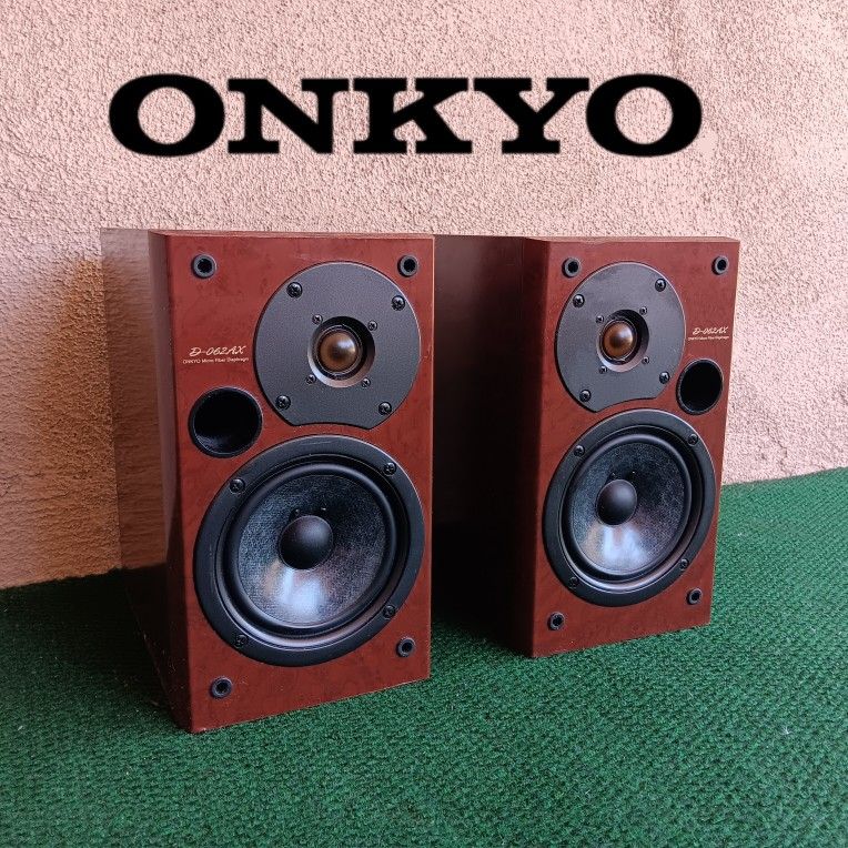 Rare Onkyo D-062AX 1980's Wood Grain Beautiful Great Sound!