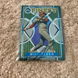 1995 Topps Finest REFRACTOR PARALLEL with peel Will Clark Rangers #123
