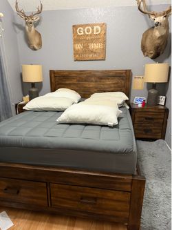Queen bed frame set