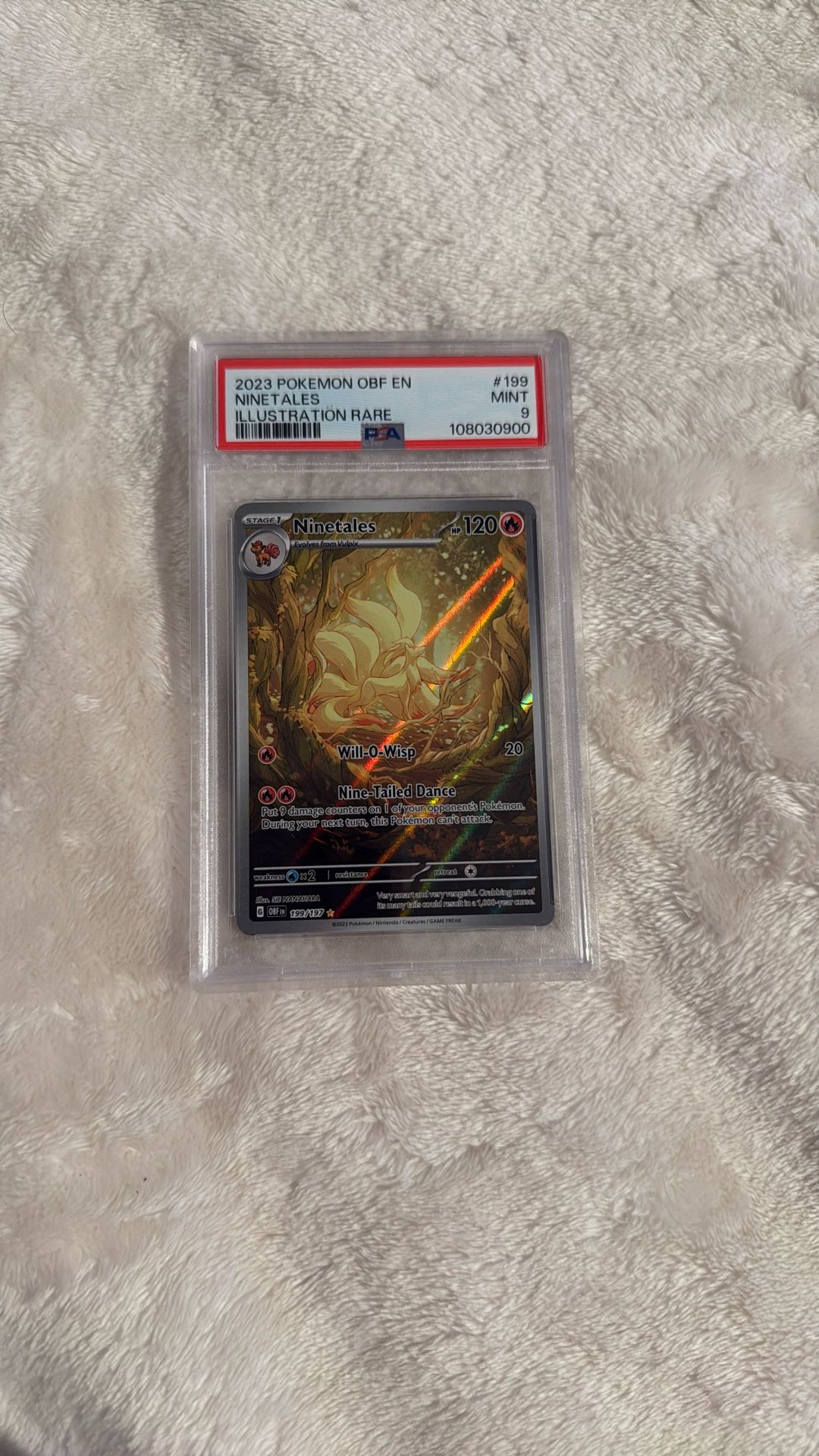 Pokemon Ninetales #199 PSA 9