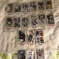 Large football cards