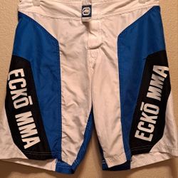 Eckō Men's MMA Shorts blue / white  size 30