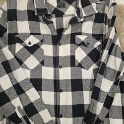 Men Long Sleeve Plaid Shirt