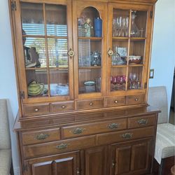 China cabinet solid maple