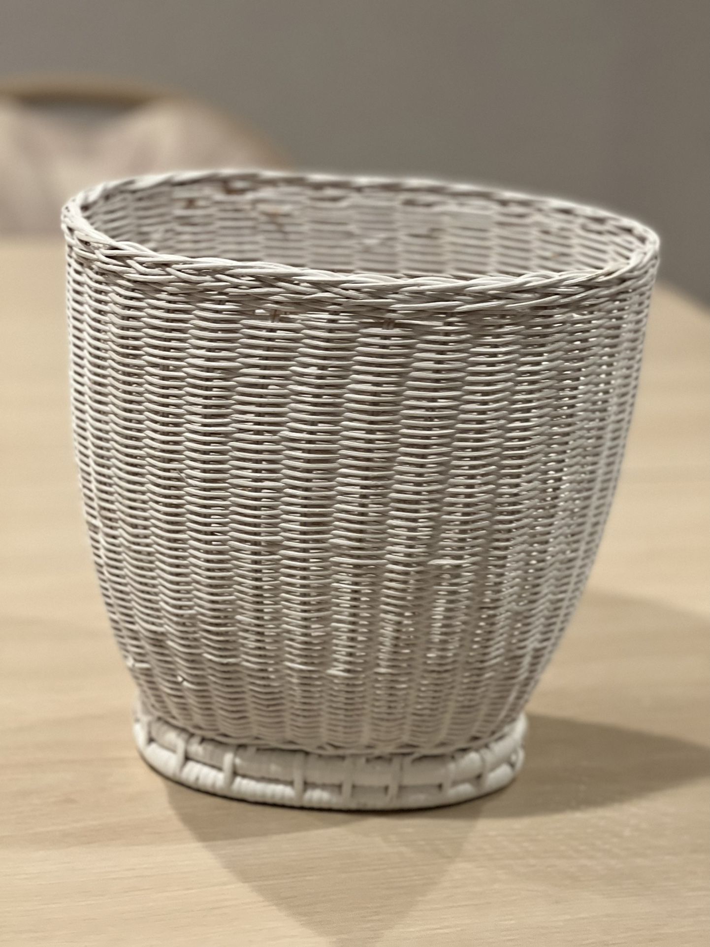 Wicker Waste Basket 