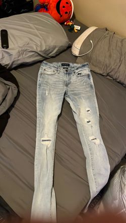 Aeropostale light blue super skinny jeans
