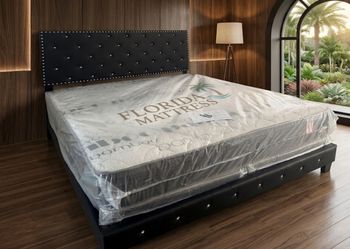 Brand new king orthopedic mattress + free box spring as a gift