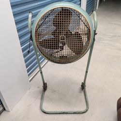 1950's Teal Westinghouse Floor Fan Antique 