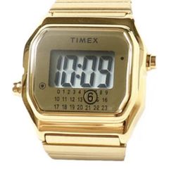 Timex x MM6 Maison Margiela Limited Edition Gold Ring Watch S/M TW2Y50100