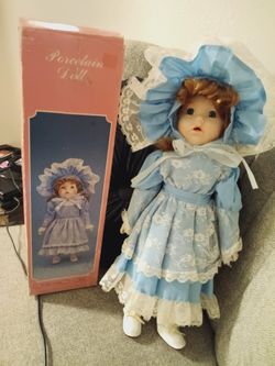 Porcelain Doll With Original Box Collectables