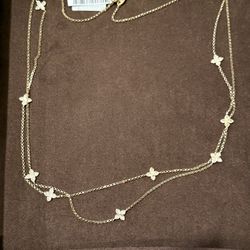 NEW Roberto Coin Verona Love By The Inch 18K Yellow Gold Diamond 36” Inches