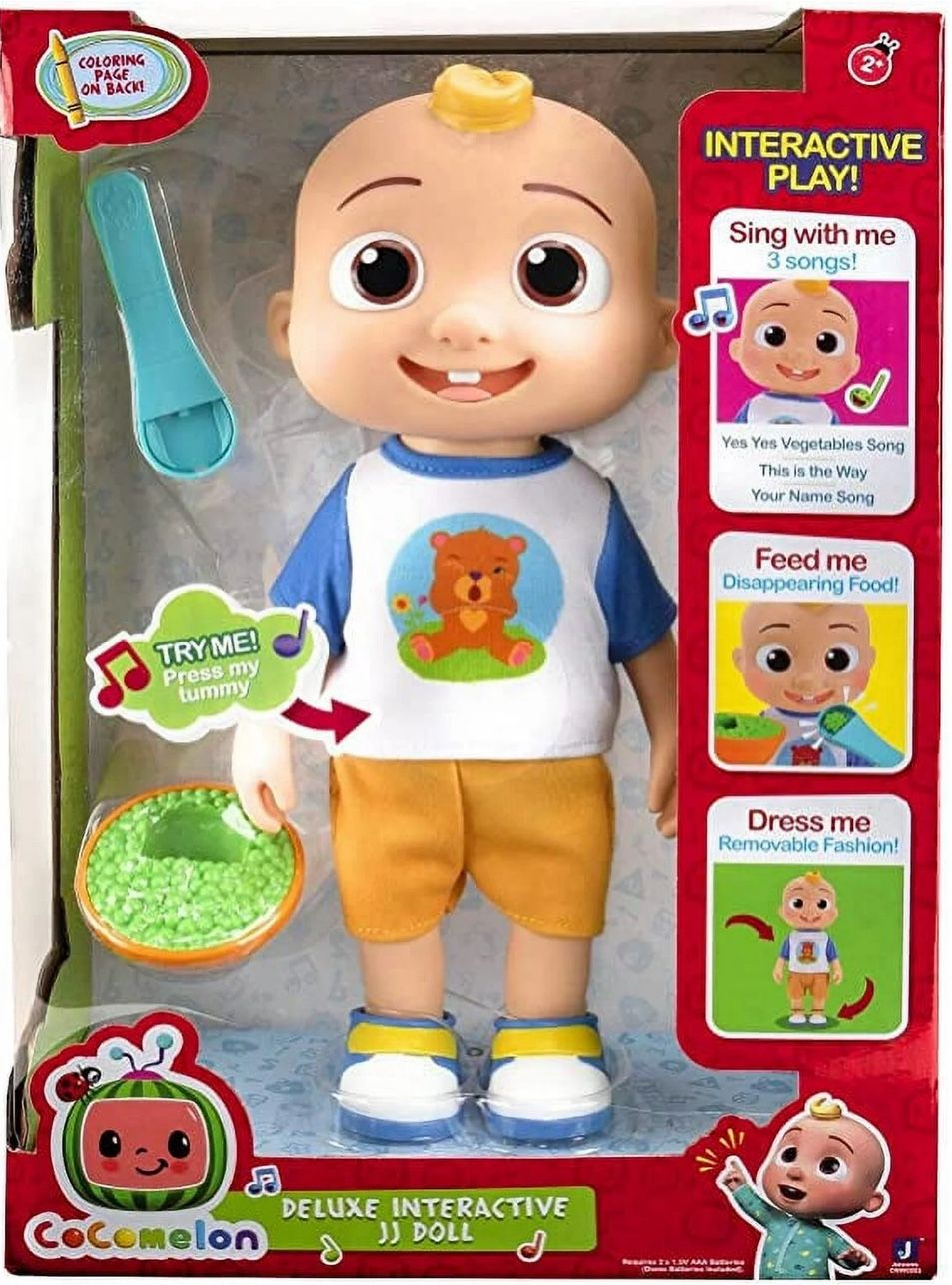 CoComelon Official Deluxe Interactive JJ Doll with Sounds
